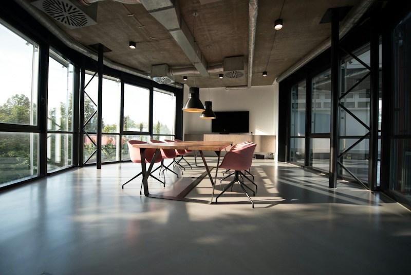 Contemporary workspace arranged for focused digital planning